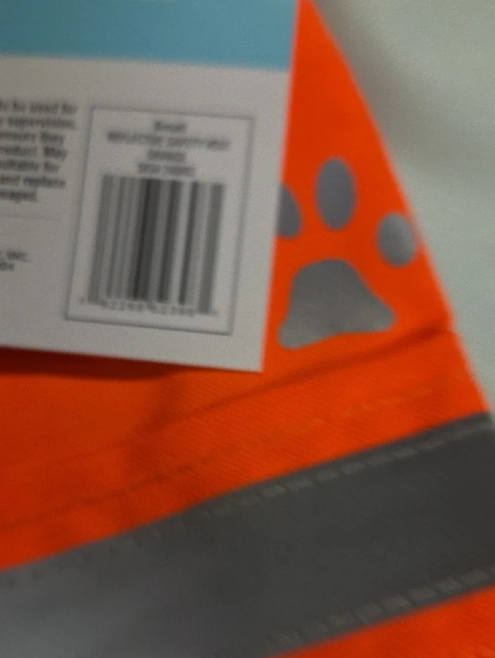 Frisco High-Visibility Orange Reflective Paw Dog Vest
